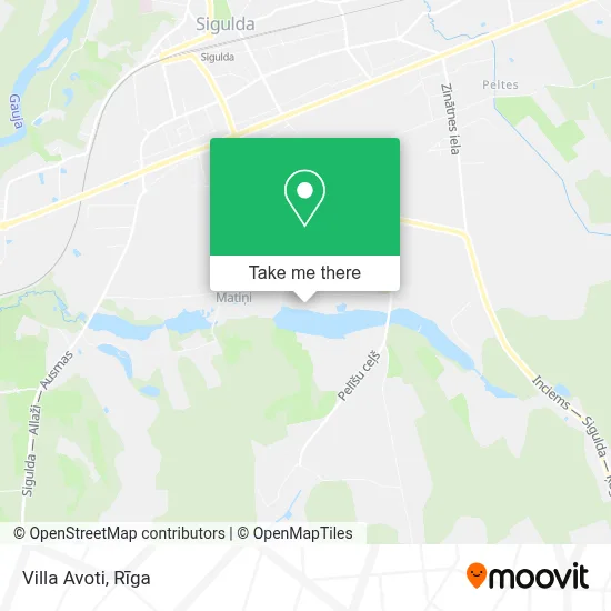 Villa Avoti map