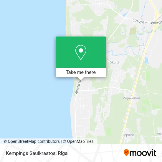 Kempings Saulkrastos map