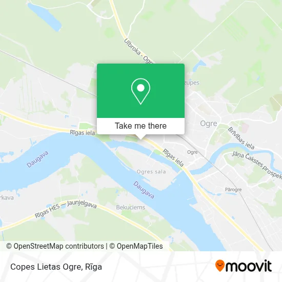 Copes Lietas Ogre map