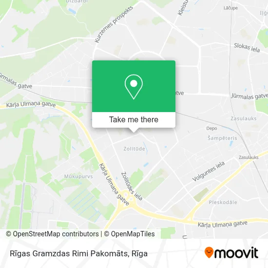 Rīgas Gramzdas Rimi Pakomāts map