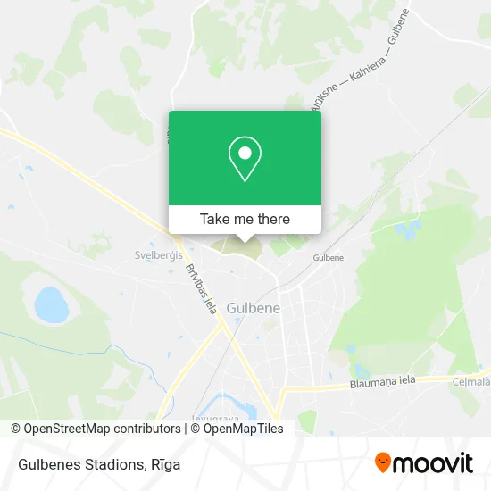 Gulbenes Stadions map