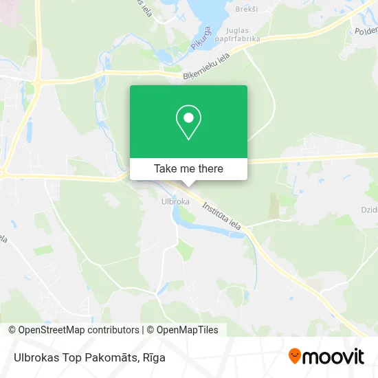 Ulbrokas Top Pakomāts map