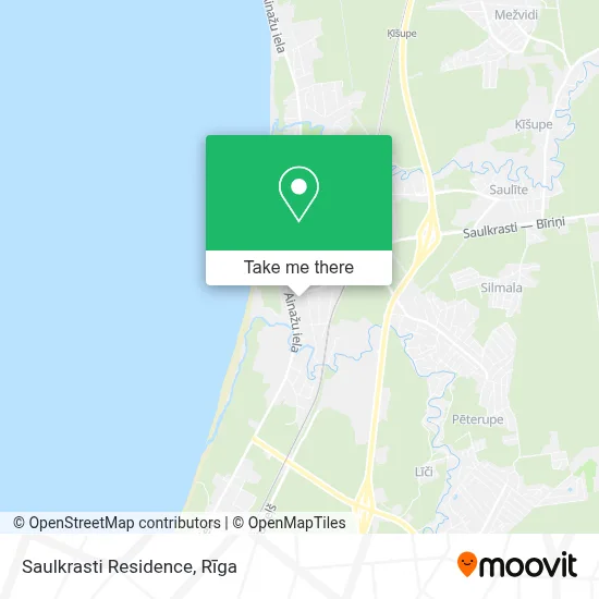 Saulkrasti Residence map