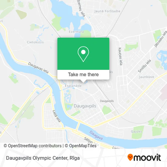Daugavpils Olympic Center map