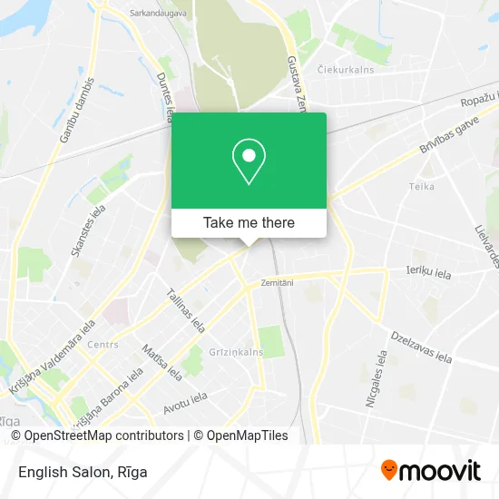 English Salon map