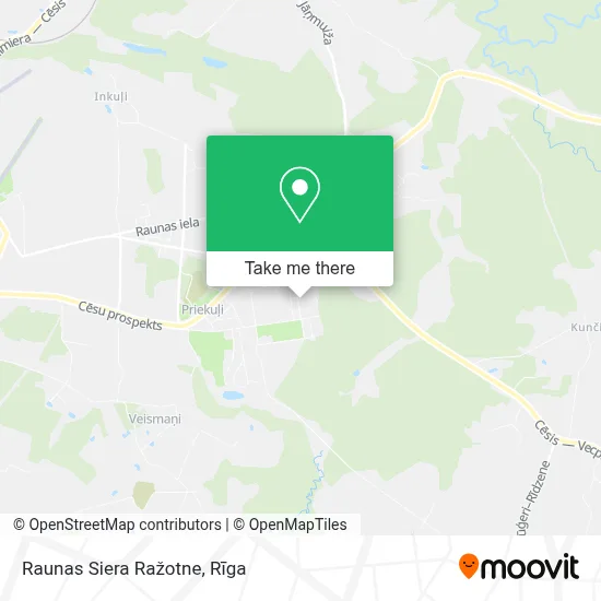 Raunas Siera Ražotne map
