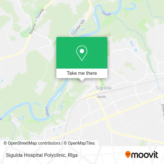 Sigulda Hospital Polyclinic map