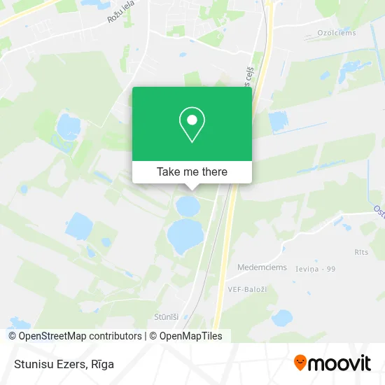 Stunisu Ezers map