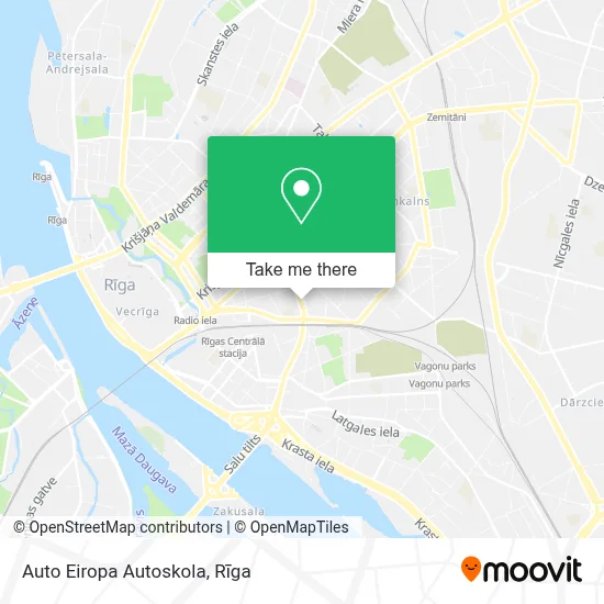 Auto Eiropa Autoskola map