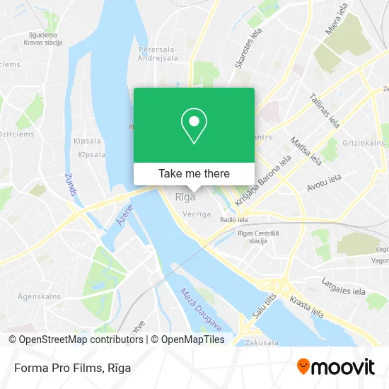 Forma Pro Films map