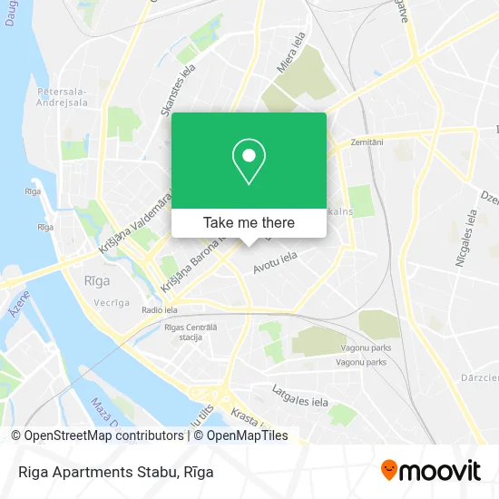 Riga Apartments Stabu map