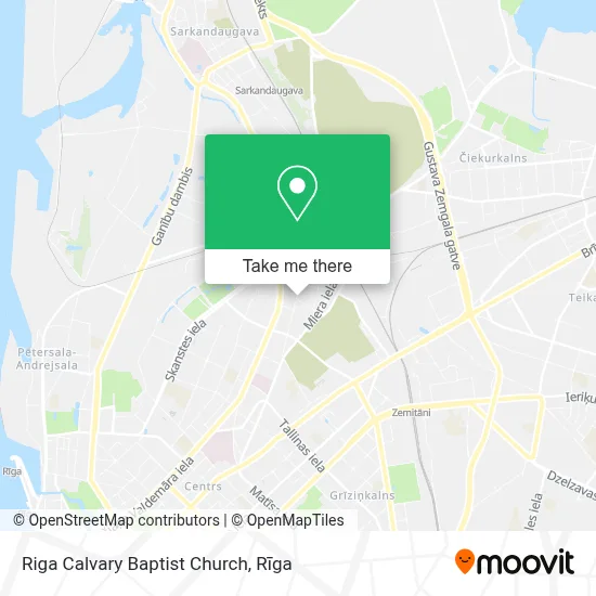 Riga Calvary Baptist Church map