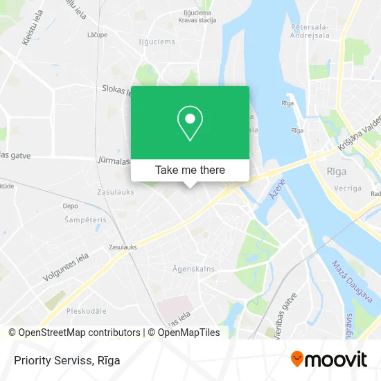 Priority Serviss map