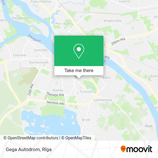 Gega Autodrom map