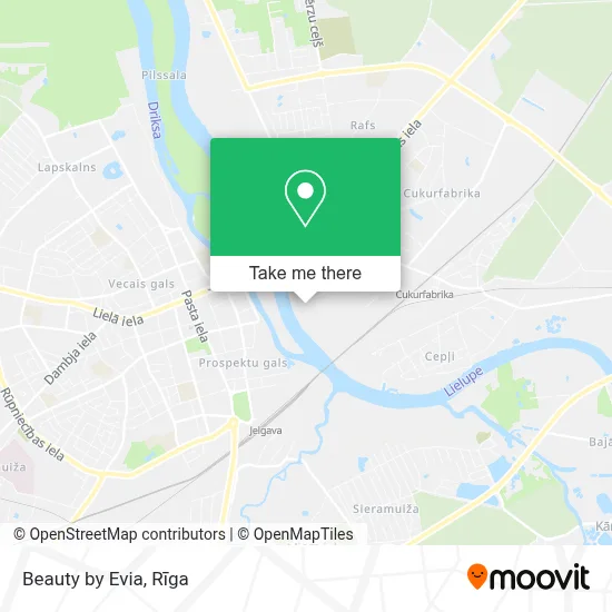 Beauty by Evia map