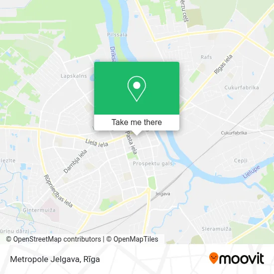 Metropole Jelgava map