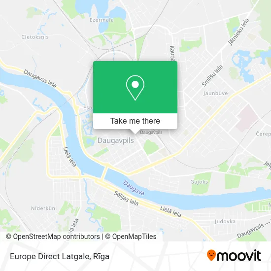 Europe Direct Latgale map