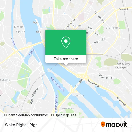 White Digital map