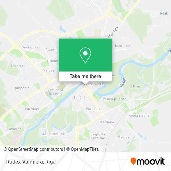 Radex-Valmiera map