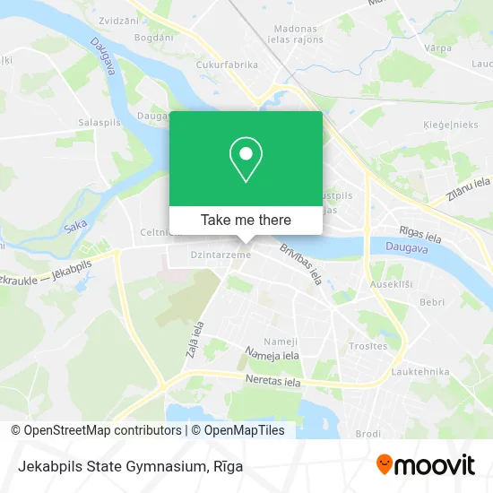 Jekabpils State Gymnasium map