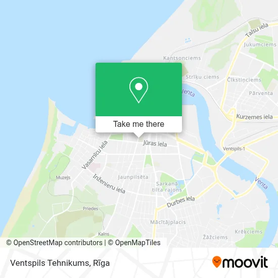 Ventspils Tehnikums map