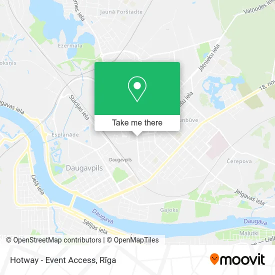 Hotway - Event Access map