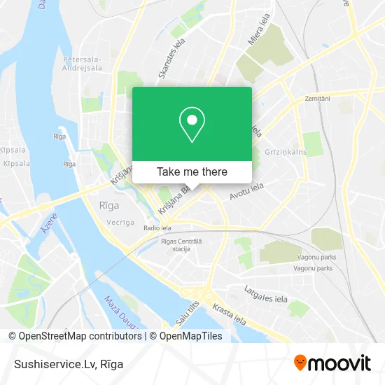 Sushiservice.Lv map