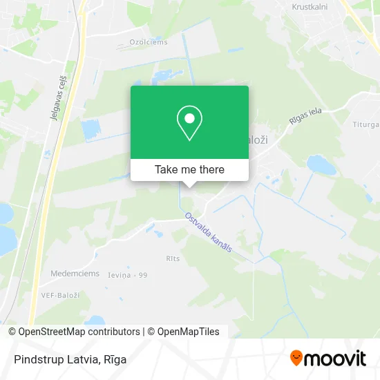 Pindstrup Latvia map
