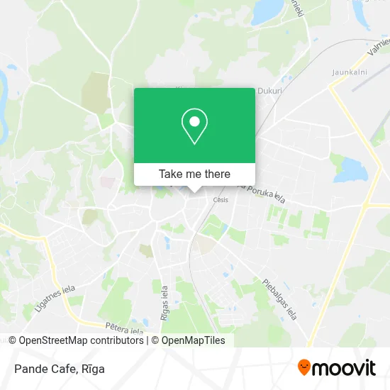 Pande Cafe map