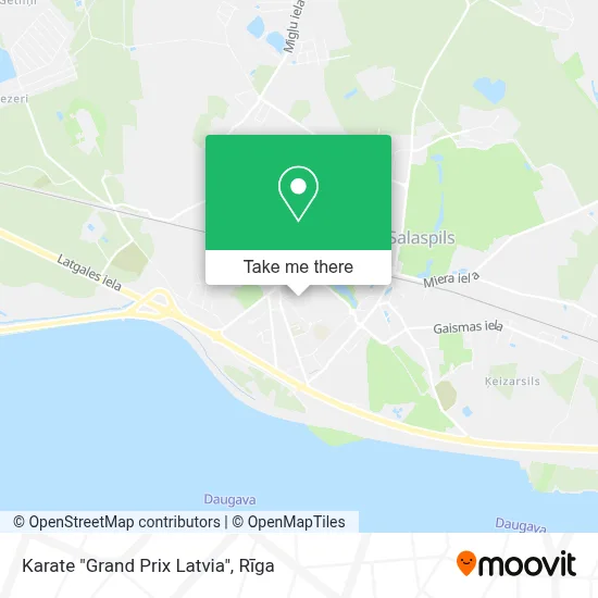 Karate "Grand Prix Latvia" map