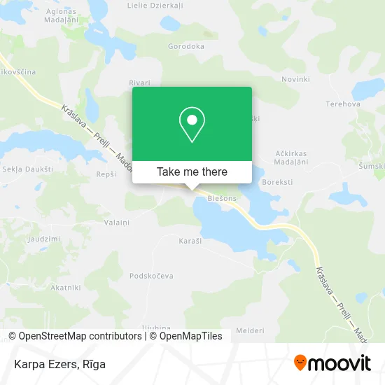 Karpa Ezers map