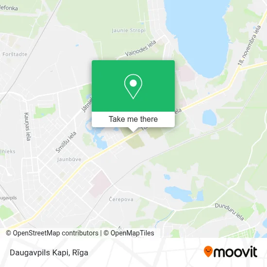 Daugavpils Kapi map