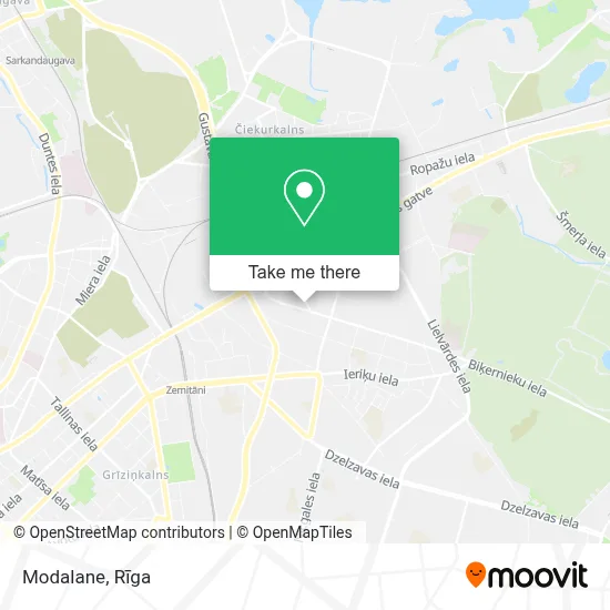 Modalane map