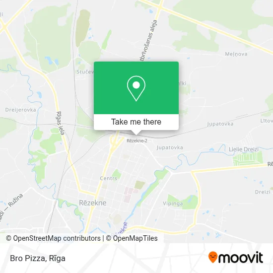 Bro Pizza map
