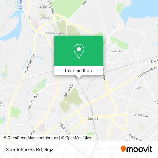 Spectehnikas Rd map