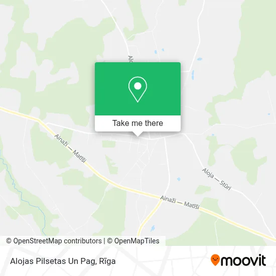 Alojas Pilsetas Un Pag map