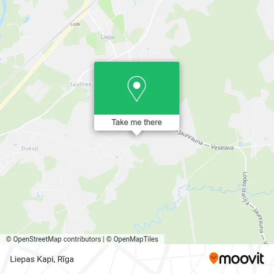 Liepas Kapi map