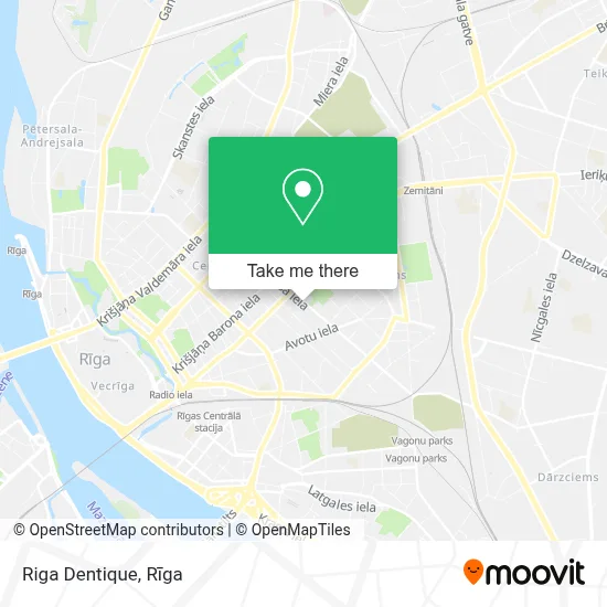 Riga Dentique map