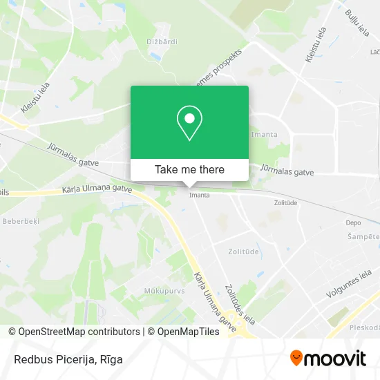 Redbus Picerija map
