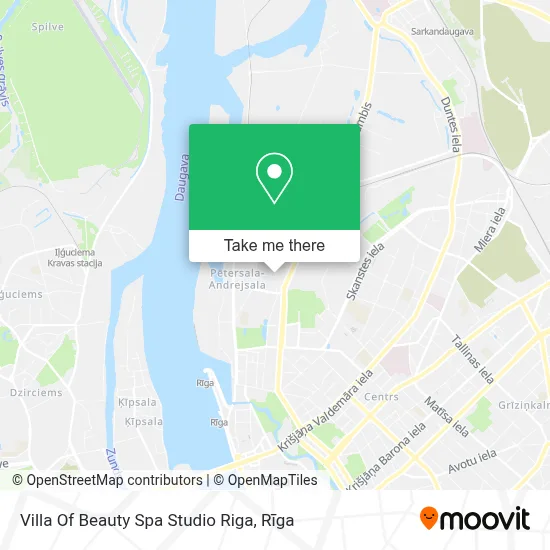 Villa Of Beauty  Spa Studio Riga map
