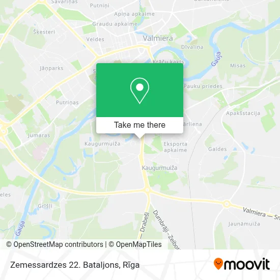 Zemessardzes 22. Bataljons map