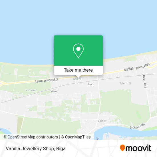 Vanilla Jewellery Shop map