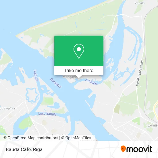 Bauda Cafe map