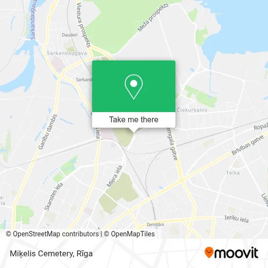 Miķelis Cemetery map