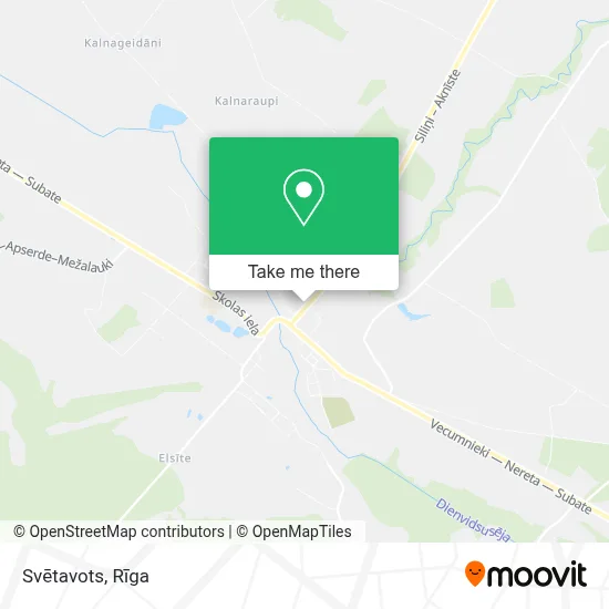 Svētavots map