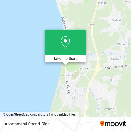 Apartamenti Strand map