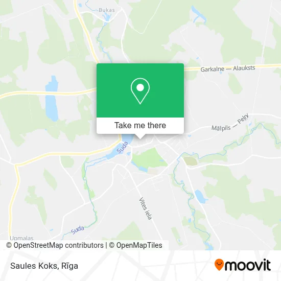 Saules Koks map