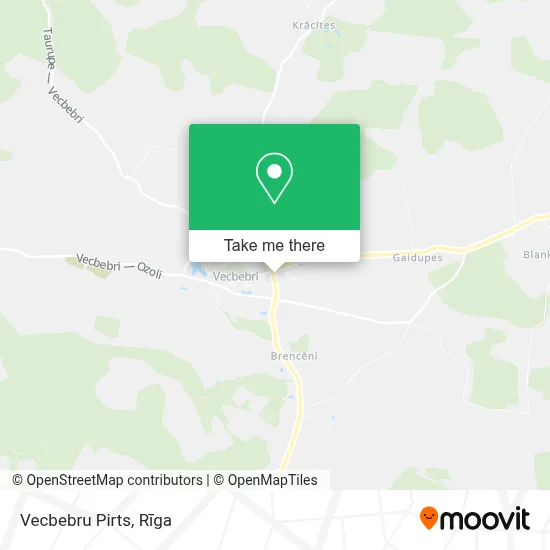 Vecbebru Pirts map