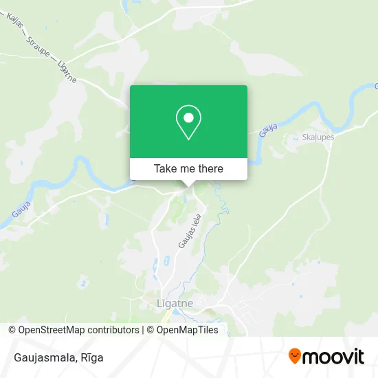 Gaujasmala map
