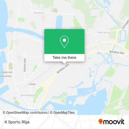 K Sports map